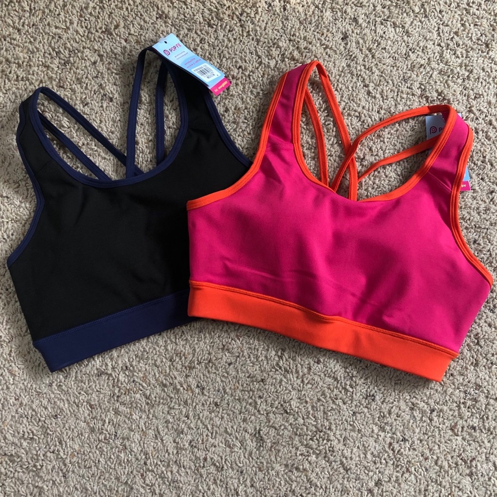 TWO NWT POP Fit Yara Sports Bras - Medium